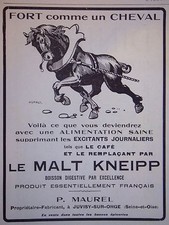 PUBLICITÉ AVEC LE MALT KNEIPP