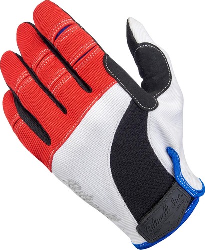 Gants moto biltwell - biltwell, rouge
