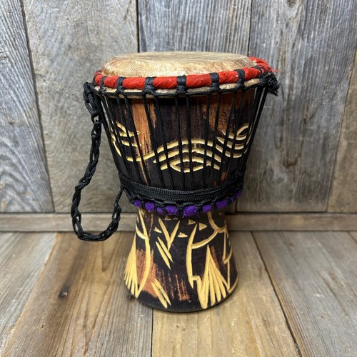 Hand carved wooden djembe - djembe, drum