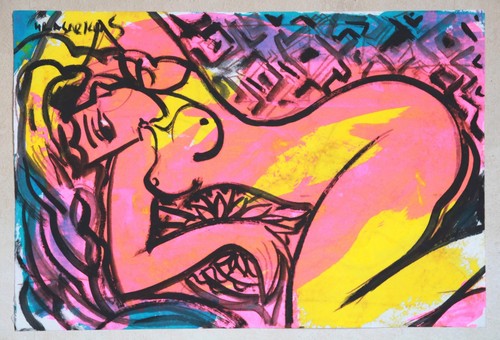 Peinture acrylique crayon - acrylique, et