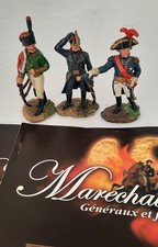 Lot De 3 Soldats En Plomb  HACHETTE Maréchaux D'empire N°52,51,50