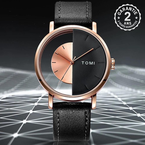 Montre homme ronde aiguilles - montre,