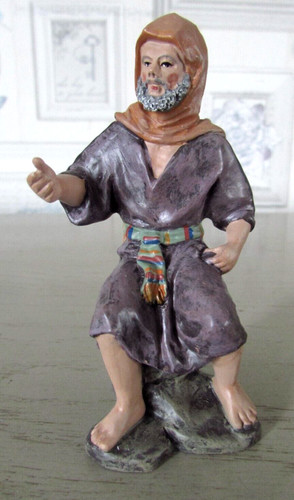 Personnage crèche pêcheur - personnage, j