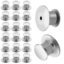 20 Pièces Attache Pins Fermoir Pins Argent Fermoir Broche Pince Épinglette Ba...