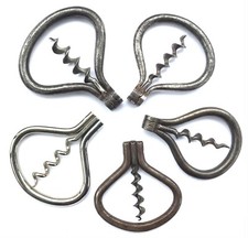 TIRE BOUCHON HARPE LOT 5 BOW CORKSCREW CAVATAPPI KORKENZIEHER SACACORCHOS