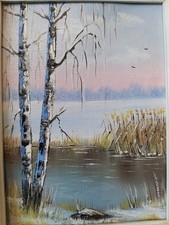 Peinture RUSSE Tableau Huile sur Toile Paysage