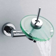 Mitigeur Bain Douche Chromé avec coupole en verre cascade