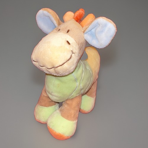 Doudou poney vache cheval - cheval, bleu