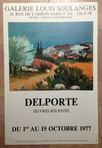 Delporte affiche originale - delporte,