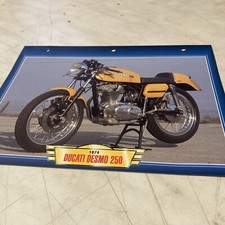 Ducati mono 350 Desmo 1974 fiche carte moto passion collection Atlas
