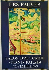 BRAQUE GEORGES affiche originale lithographie  exposition 1979