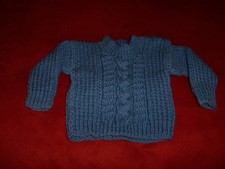 Pull bébé garçon tricoté main