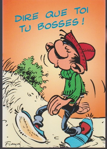 Gaston lagaffe carte postale - gaston,