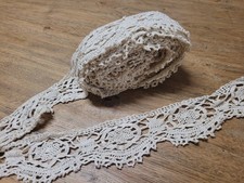 ruban ancien  dentelle coton