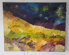 M Coste huile /toile  peinture