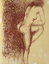 Salvador DALI - original lithograph 1967 Löpsinger  1178 - Gala Nude