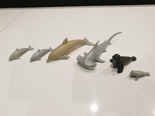 Playmobil Animaux -  Lot Requin Marteau Dauphins Otaries