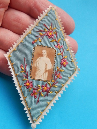 Pendentif tissu agnus dei - ,