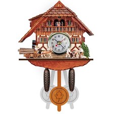 Horloge coucou en bois avec