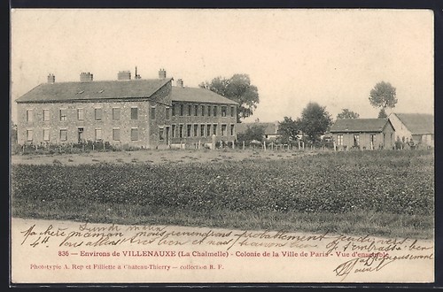 Cpa villenauxe colonie la - cpa,