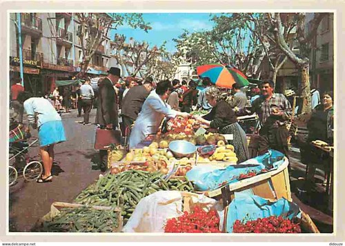 Carte postale marchés - postale,