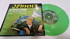 45T JOHNNY HALLYDAY  VINYLE  LES MAUVAIS GARCONS  - VERT  REEDITION 2019 - 6