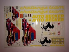 1/24 REVELL DECALQUES POUR MAQUETTE AUTO BECKER FERRARI CHALLENGE TEAM