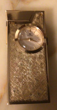 briquet à gaz montre  ´´ Bucherer ´´Suisse en plaqué or  vers 1950