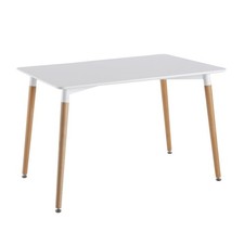 Table de Repas Scandinave "Wyoming" 115cm Blanc