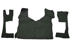 Noir + Vert Tapis Eco Cuir