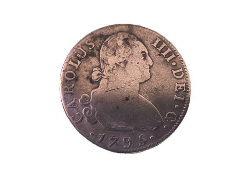 Pièce argent 4 réal - argent, :
