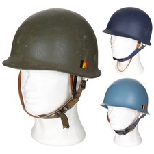 Casque D'Armée Original M51 Casque Belge Avec Intérieur Casque De Protection