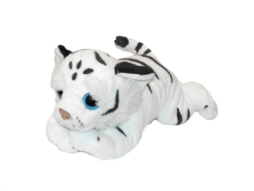 Peluche tigre blanc - , bleus