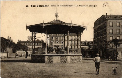 Cpa bois colombes place - cpa,