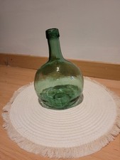 Dame Jeanne  Bouteille bonbonne  2L  Verre Vert Vintage