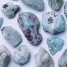 ★☆ LARIMAR de République Dominicaine - Pierres roulées à l'unité - 1 à 2 cm ☆★