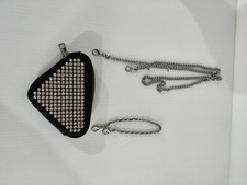 Mini sac à bandoulière en triangle, très bon état, 15x10cm