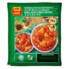 6 x poudre de curry de viande BABAS Malaysia Serbuk Kari Ikan Babas 250 g