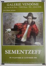 Sementzeff Galerie Vendôme 1986 Affiche Originale Exposition