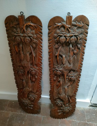 Paire panneau trophées de - de,