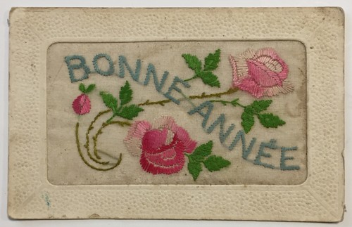 Carte postale ancienne - ancienne, brodée