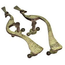 Lot De 2 Laiton Sculpté