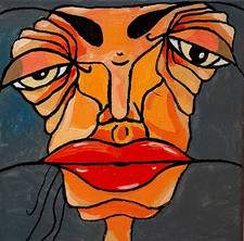 Acrylique toile 2025  20 x 20 cm  artiste B Jost  Artmajeur côte AKOUN