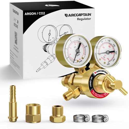 Argon co2 dual regulator gauge - argon,