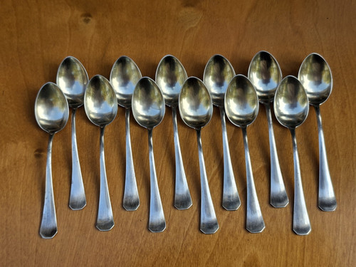 Argent massif cuillères moka - argent,