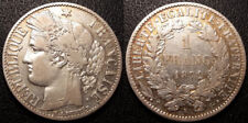 France - IIIème République - 1 franc Cérès 1872 K, Bordeaux TTB ! F.216/6