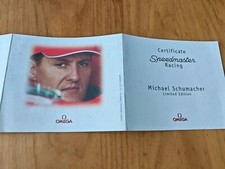 Certificate Omega speedmaster