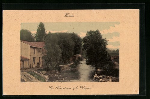 Cpa poncin les buanderies - poncin,,