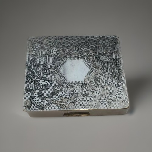 Ancien poudrier metal - ancien,