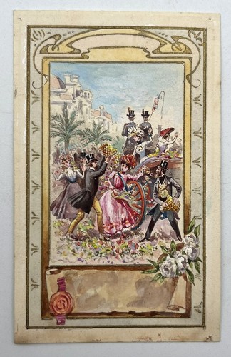 Gouache originale maquette - -,